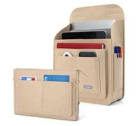 Lucky Sign feltro organizer zaino, organizer borsa interno, organizzatore borse multifunzione per telefono trucco carta 26x10x35cm Beige
