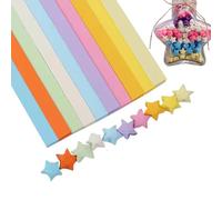 Lucky Star - 1350 fogli di strisce di carta a forma di stelle per la decorazione di stelle fortunate, cartone animato carino fatto a mano, artigianato fai da te