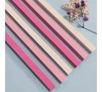 Lucky Star - Strisce di carta per origami a cinque punte, kit per decorazioni per la casa, regali fai da te, benedizioni e speranza, facili da piegare e 27 colori (rosa, 540 pezzi)