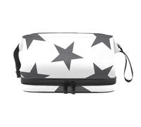 Lucky Star - Trousse per cosmetici a doppio strato, per donne e ragazze, borsa da viaggio per trucchi, pratica borsa organizer con scomparto per pennelli, Multi, 27x15x14 cm/10.6x5.9x5.5 in, Beauty