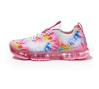 LUCKY STEP Scarpe da Ginnastica alla Moda da Donna Cuscino d'Aria Traspirante Comodo Leggero per Camminare (Rose Tie Dye, 7US-37EU-4UK)