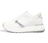 LUCKY STEP Scarpe da Passeggio Donna | Sneaker con Piattaforma Moda Donna, Scarpe Casual con Lacci (Bianco, 10US-41EU-8UK)