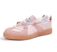 LUCKY STEP Scarpe Donna Moda Retro - Casual, Comode Ballet Flats, Leggere & Respiranti, Scarpe da Skate (Rosa, 10US-41EU-8UK)