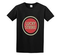 Lucky Strike Men Adult Short Sleeve Black M