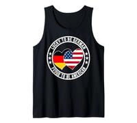 Lucky To Be German Proud To Be American Cool Germania Bandiera USA Canotta