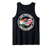 Lucky To Be Indian Proud To Be American Lovely India Bandiera USA Canotta
