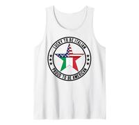 Lucky To Be Italian Orgoglioso di Essere la Festa della Repubblica Italiana Americana Canotta