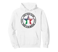 Lucky To Be Italian Orgoglioso di Essere la Festa della Repubblica Italiana Americana Felpa con Cappuccio