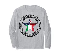 Lucky To Be Italian Orgoglioso di Essere la Festa della Repubblica Italiana Americana Maglia a Manica