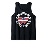 Lucky To Be Latvian Proud To Be American Cool Lettonia Bandiera USA Canotta