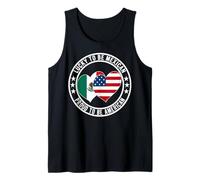Lucky To Be Mexican Proud To Be American Cool Mexico Bandiera USA Canotta