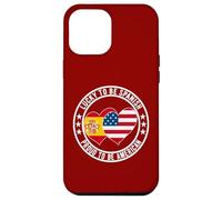 Lucky To Be Spanish Proud To Be American Cool Spagna USA Flag Custodia per iPhone 12 Pro Max
