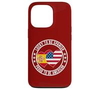 Lucky To Be Spanish Proud To Be American Cool Spagna USA Flag Custodia per iPhone 13 Pro
