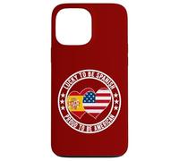 Lucky To Be Spanish Proud To Be American Cool Spagna USA Flag Custodia per iPhone 13 Pro Max