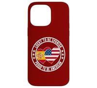 Lucky To Be Spanish Proud To Be American Cool Spagna USA Flag Custodia per iPhone 14 Pro Max