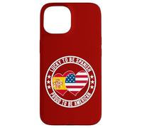 Lucky To Be Spanish Proud To Be American Cool Spagna USA Flag Custodia per iPhone 15