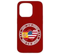 Lucky To Be Spanish Proud To Be American Cool Spagna USA Flag Custodia per iPhone 15 Pro