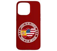 Lucky To Be Spanish Proud To Be American Cool Spagna USA Flag Custodia per iPhone 15 Pro Max