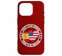 Lucky To Be Spanish Proud To Be American Cool Spagna USA Flag Custodia per iPhone 16 Pro