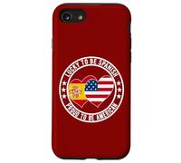 Lucky To Be Spanish Proud To Be American Cool Spagna USA Flag Custodia per iPhone SE (2020) / 7 / 8