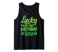 Lucky to Be The Birthday Boy Shamrock St Patrick's Day Boys Canotta