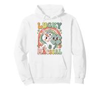 Lucky Unicorn Clover Magical Friendship Felpa con Cappuccio