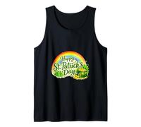 Lucky Vibes St Patrick's Day Irish Shamrock Positive Graphic Canotta