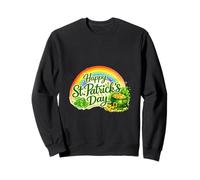 Lucky Vibes St Patrick's Day Irish Shamrock Positive Graphic Felpa