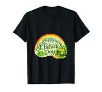 Lucky Vibes St Patrick's Day Irish Shamrock Positive Graphic Maglietta