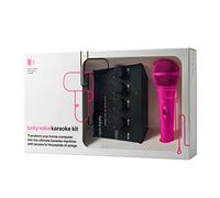 Lucky Voice 2.0 (versione aggiornata 2022) Macchina per karaoke e microfono wireless per adulti e bambini,Rosa,Accesso gratuito a 10.000 canzoni, tablet, laptop