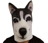 LuckyGGT Maschera di cane fastidiosa di Dio di Halloween, orrore, divertente, testa di cane, oggetti di scena per adulti e bambini, copricapo in lattice a forma di animale