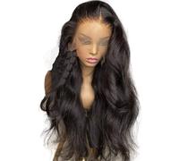 LUCKYHHM Parrucca bionda lunga e ondulata per donna, capelli sintetici ricci per feste di cosplay, uso quotidiano, fibra sintetica riccia, ideale per feste cosplay. (Brown,32 pollici)
