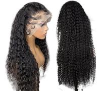 LUCKYHHM Parrucche ondulate per donne e ragazze, da 4 a 30 pollici, ricci, capelli sintetici per costumi, 1 pezzo per neri, sostituzione completa, per feste cosplay, uso quotidiano(18 pollici)