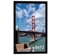 LUCKYLIFE Cornice portafoto da parete, 15 x 30 cm, colore nero, confezione da 1