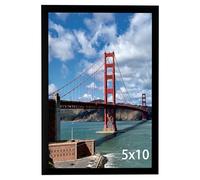 LUCKYLIFE Cornice portafoto da parete e tavolo, 12 x 25 cm, colore nero, confezione da 1 pezzo