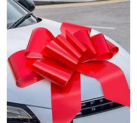 LUCKYLIFE Fiocco gigante rosso per auto, 76,2 cm, grande fiocco regalo per auto, compleanno, Natale, adatto per molte occasioni, impermeabile, decorazioni per interni ed esterni