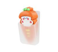 LuckyOpt Simpatico fermaporta a forma di coniglio e carota che non danneggia il pavimento in legno, fermaporta in gomma, cuneo per evitare che le porte sbattano vengano aperte, chiuse e spostate
