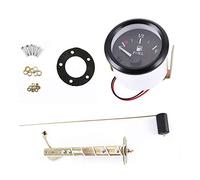 Luckystoreme Indicatore Livello Carburante Digitale Display a LED 52mm con Sensore Carburante E-1/2-F in Acciaio Inossidabile Resistente