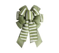 Luckywaqng Christmas Wreath Bow Large Christmas Decoration Bow Creative Christmas Tree Decoration Bow for Christmas Decoration Organizer Organizzatore di eventi con calendario (verde, taglia unica)