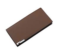 Luckywaqng ID Portafoglio Lungo Similpelle Tinta unita Uomini Portafoglio Aperto Multiple Carte Clutch Bag Portafogli Per, b, taglia unica