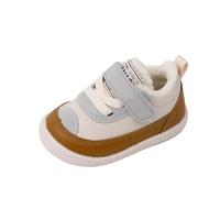 Luckywaqng Infant Girls Single Shoes Bowknot First Shoes Buckle Strap Toddler Soft Bottom Breathable Princess Shoes Sandali Baby, giallo., 19 EU
