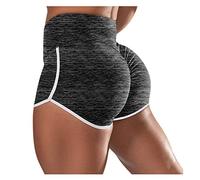 Luckywaqng Pole Dance, abbigliamento elasticizzato a vita alta, per allenarsi, yoga, corsa, yoga, neon, sexy, Y3-nero., L