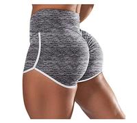 Luckywaqng Pole Dance, abbigliamento elasticizzato a vita alta, per allenarsi, yoga, corsa, yoga, neon, sexy, Y3-grigio, L