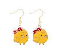 Luckywaqng Simpatici orecchini Bunny Dangling Happy Easter Egg carota orecchini pasquali simpatici orecchini adesivi ragazza, Taglia unica, Lega di acciaio, Nessuna pietra preziosa