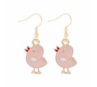 Luckywaqng Simpatici orecchini Bunny Dangling Happy Easter Egg carota orecchini pasquali simpatici orecchini adesivi ragazza, Taglia unica, Lega di acciaio, Nessuna pietra preziosa