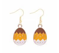 Luckywaqng Simpatici orecchini Bunny Dangling Happy Easter Egg carota orecchini pasquali simpatici orecchini adesivi ragazza, Taglia unica, Lega di acciaio, Nessuna pietra preziosa