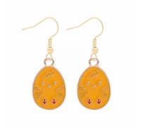 Luckywaqng Simpatici orecchini Bunny Dangling Happy Easter Egg carota orecchini pasquali simpatici orecchini adesivi ragazza, Taglia unica, Lega di acciaio, Nessuna pietra preziosa
