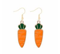 Luckywaqng Simpatici orecchini Bunny Dangling Happy Easter Egg carota orecchini pasquali simpatici orecchini adesivi ragazza, Taglia unica, Lega di acciaio, Nessuna pietra preziosa