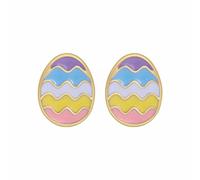 Luckywaqng Simpatici orecchini Bunny Dangling Happy Easter Egg carota orecchini pasquali simpatici orecchini adesivi ragazza, Taglia unica, Lega di acciaio, Nessuna pietra preziosa
