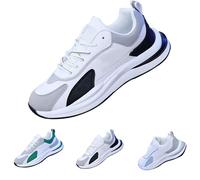 Luckywaqng Sneakers da donna con plateau con lacci, in pelle, per attività all'aria aperta, per il tempo libero, Ultrabequem, scarpe da corsa su strada, scarpe estive per la palestra e il jogging